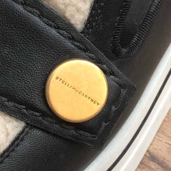 Stella McCartney BINX Sherpa platform wedge shoes - Picture 4 of 12